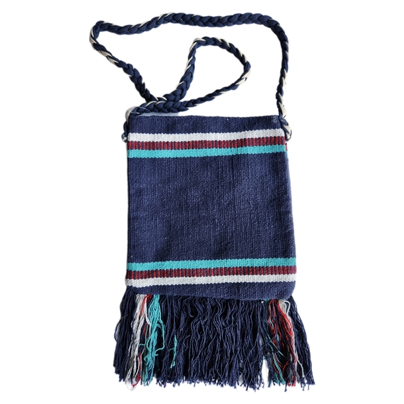 America & Beyond Aztec Multi-color Crossbody Bag | Woven | Blue, Red, White NWT - Picture 2 of 11